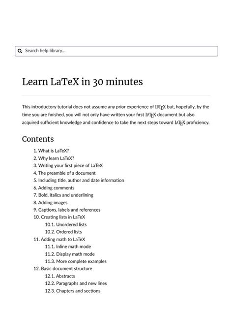 learn latex fast|learn latex in 30 minutes.